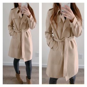 Harris Wharf London wool trench coat